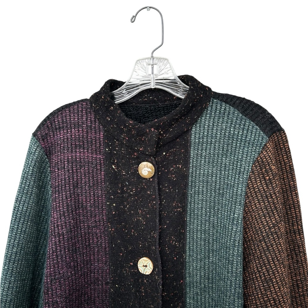 Lee Andersen Patchwork Indie Cardigan Sweater - S… - image 5